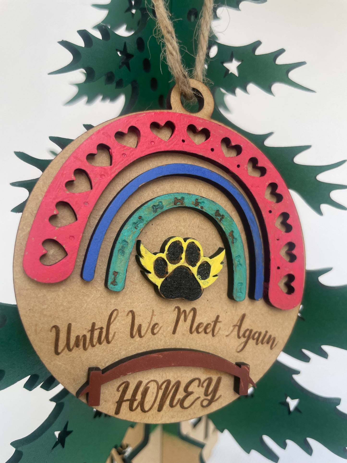 Until We Meet Again Dog Ornament