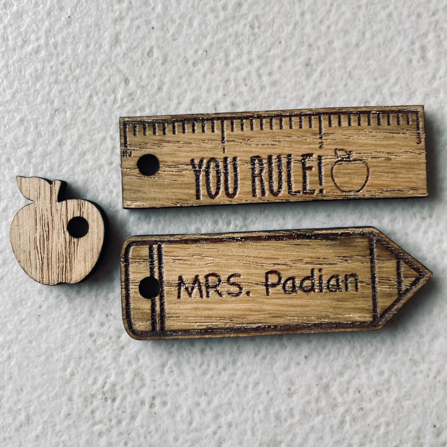 You Rule Teacher Keychain