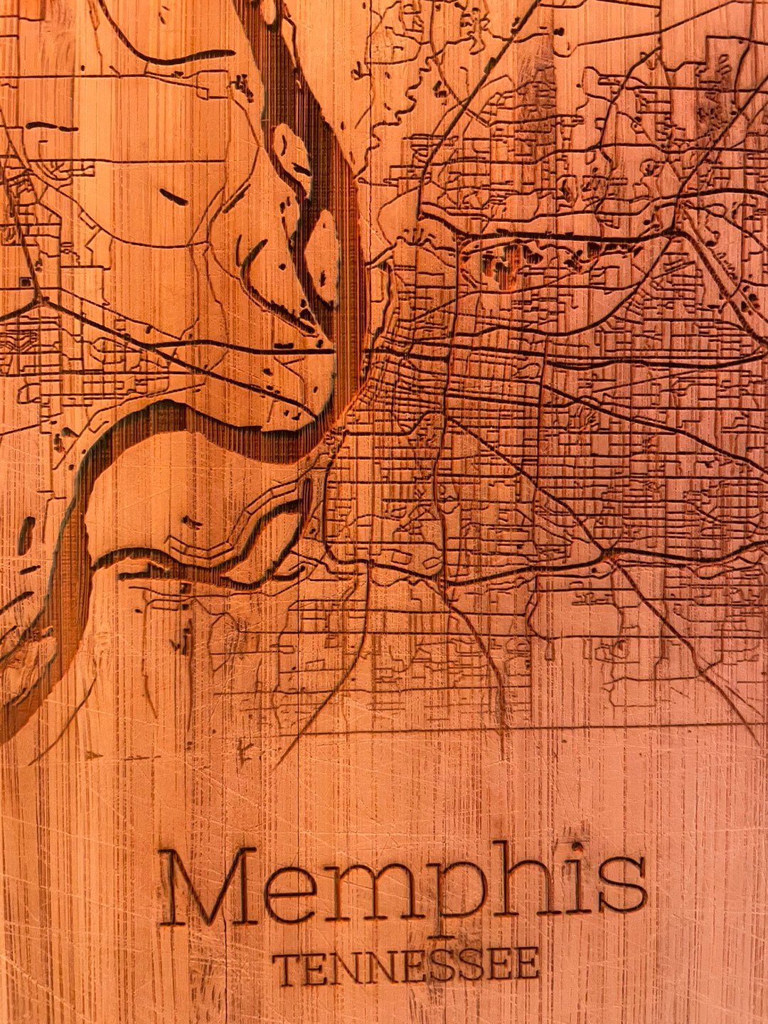 Memphis Map Plaque